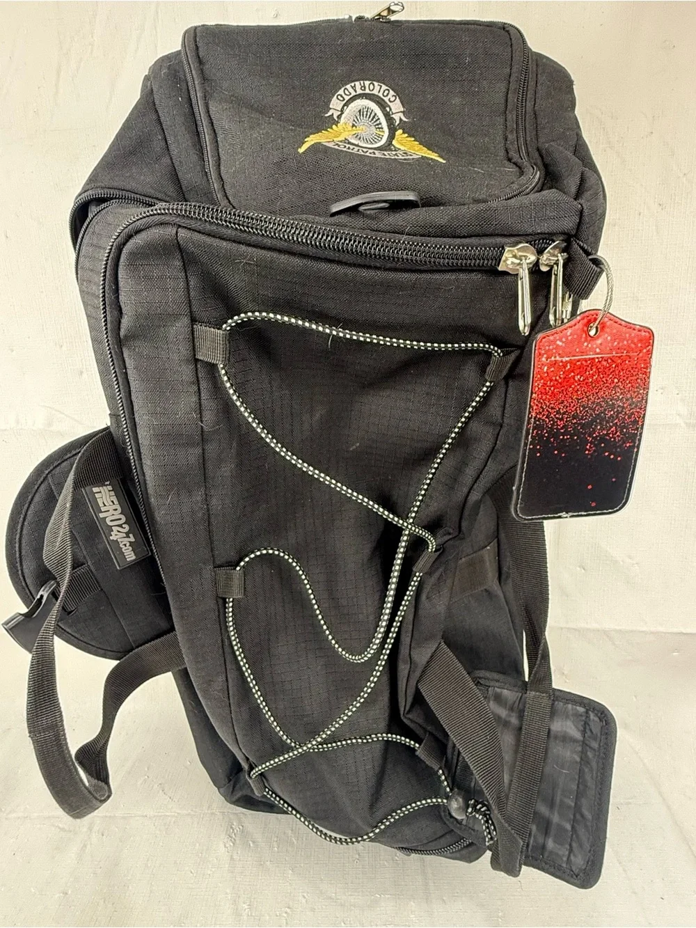 Hero247.com Wheeled Duffel Bag Luggage Carry On Gym Black CSP State Patrol Logo